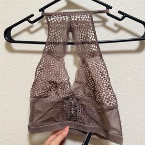 Victoria's Secret Mesh Lace Bralette purple S